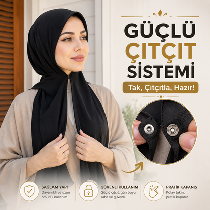TR RAHAT ŞAL™ | Yeni Nesil Likralı Çıtçıtlı Hazır Şal
